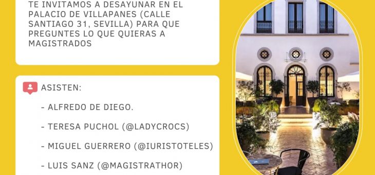 DESAYUNO CON JUECES (Sevilla, 11/04/26, 10:00)